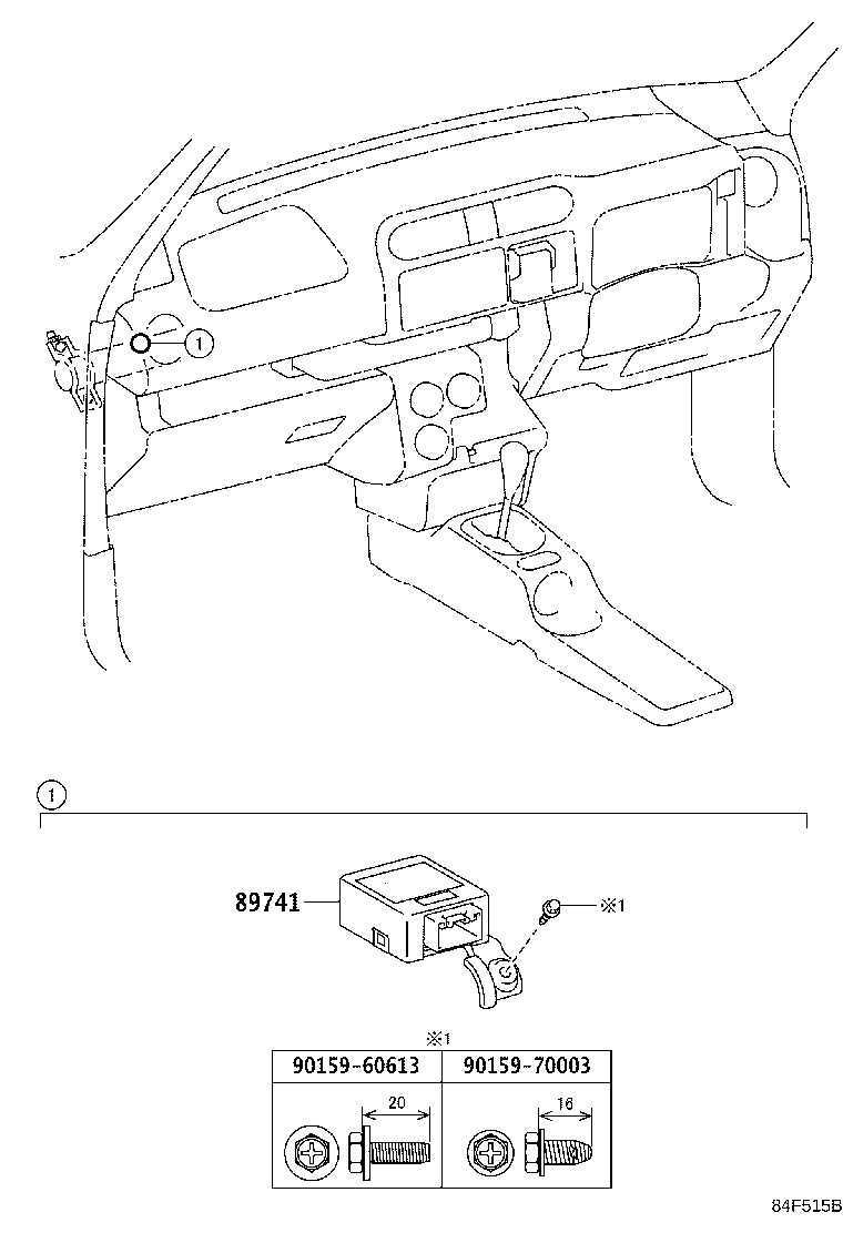 89741-52650 RECEIVER, DOOR CONTROL product image