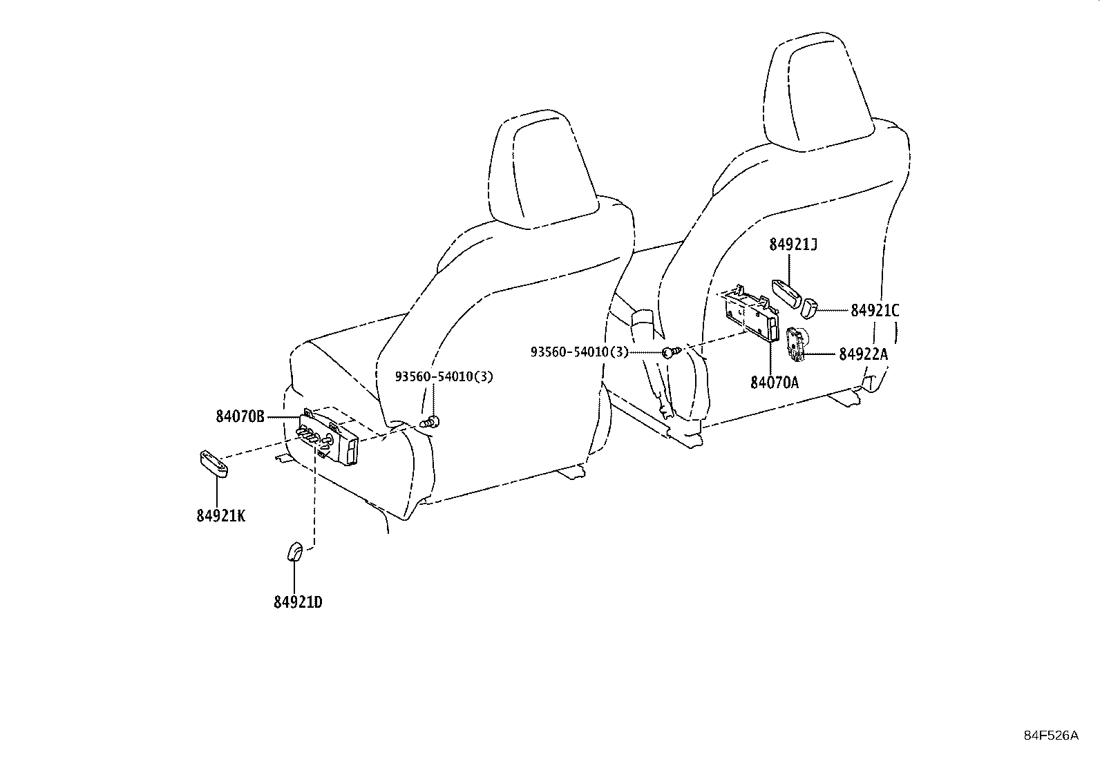 840A0-24110 MASTER SWITCH ASSY, POWER WINDOW REGULATOR product image