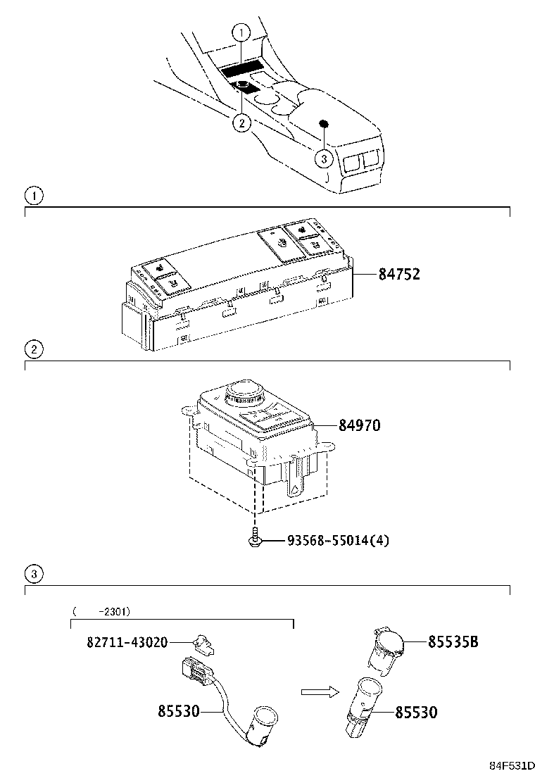 89426-24030 BRACKET, VACUUM SENSOR product image