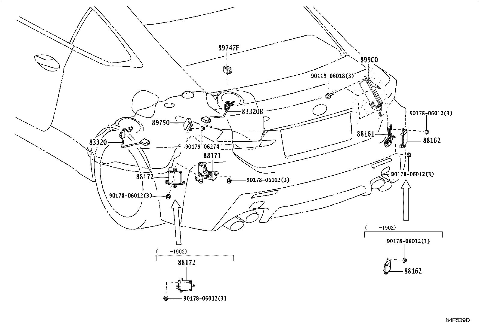 840A0-24110 MASTER SWITCH ASSY, POWER WINDOW REGULATOR product image