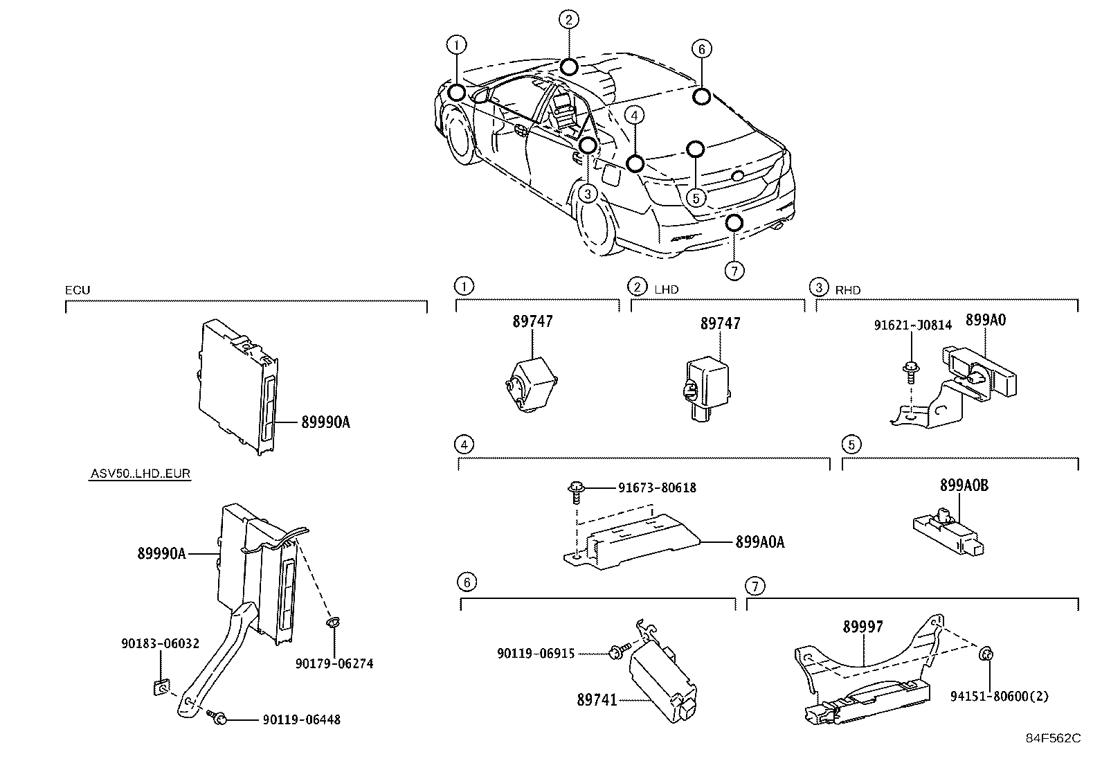 89741-33501 RECEIVER, DOOR CONTROL product image