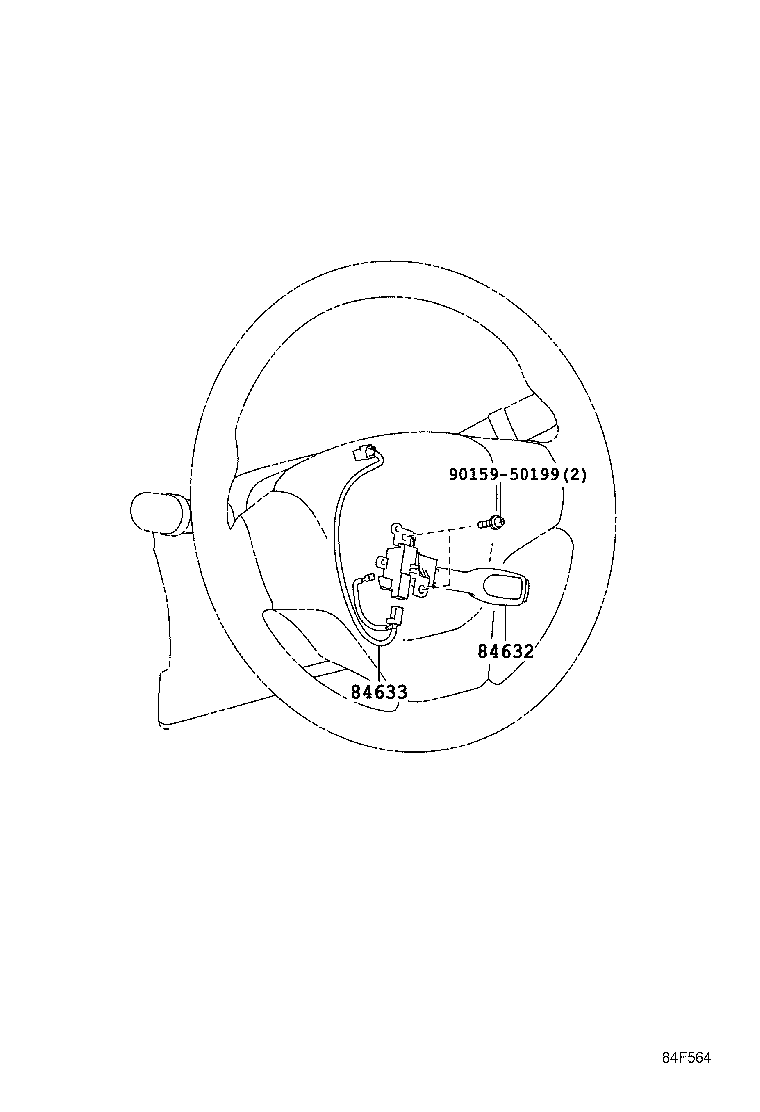 84632-08021 SWITCH, CRUISE CONTROL MAIN product image