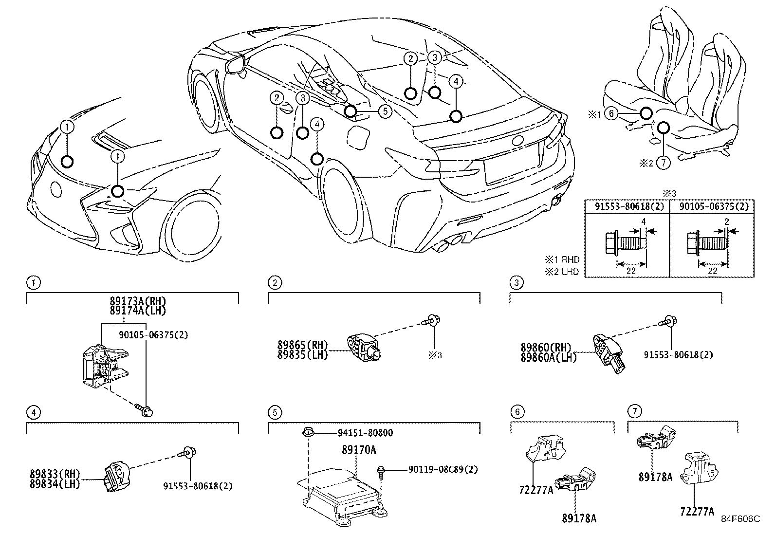 89170-24290 COMPUTER ASSY, AIR BAG product image