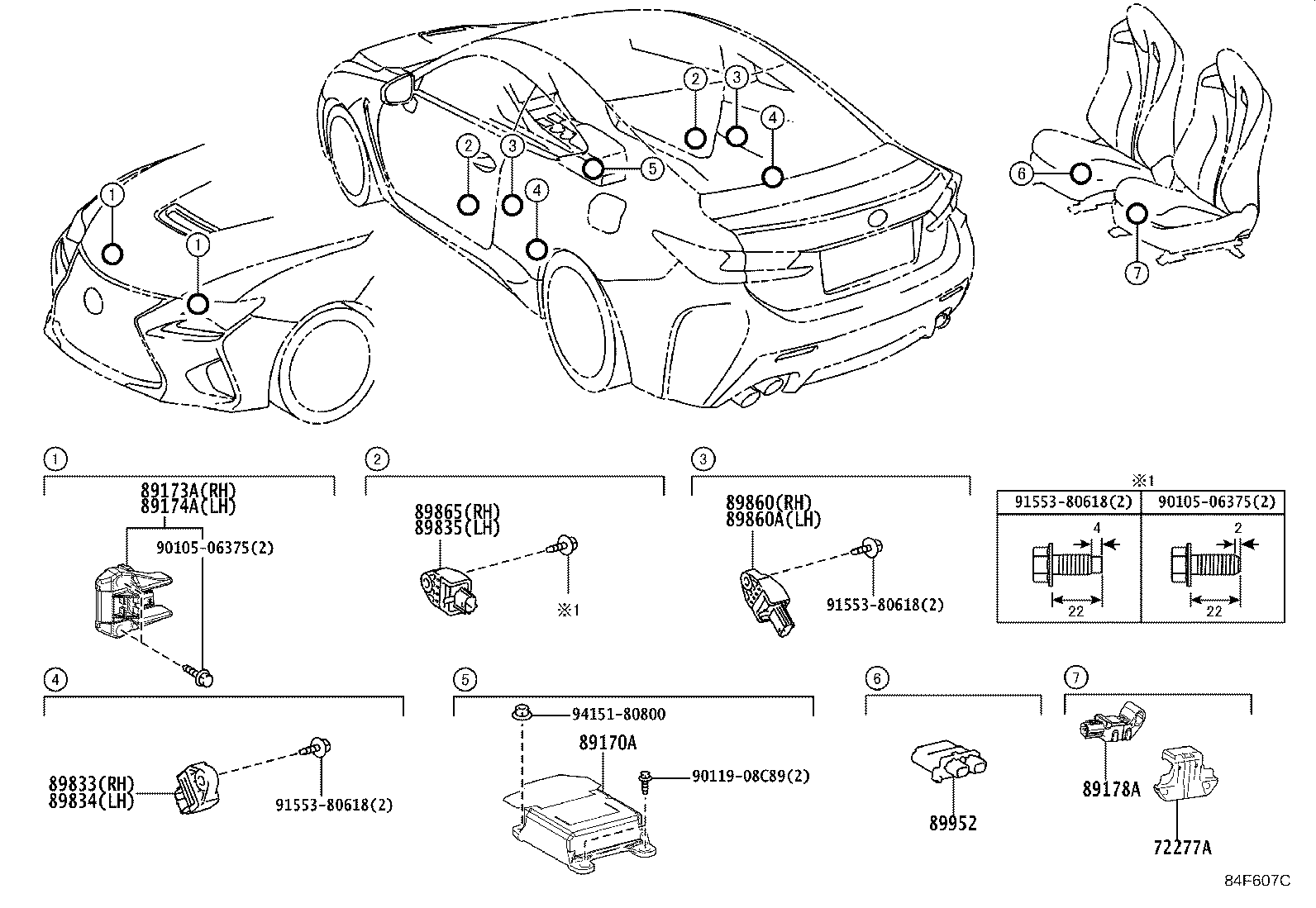 89170-24340 COMPUTER ASSY, AIR BAG product image