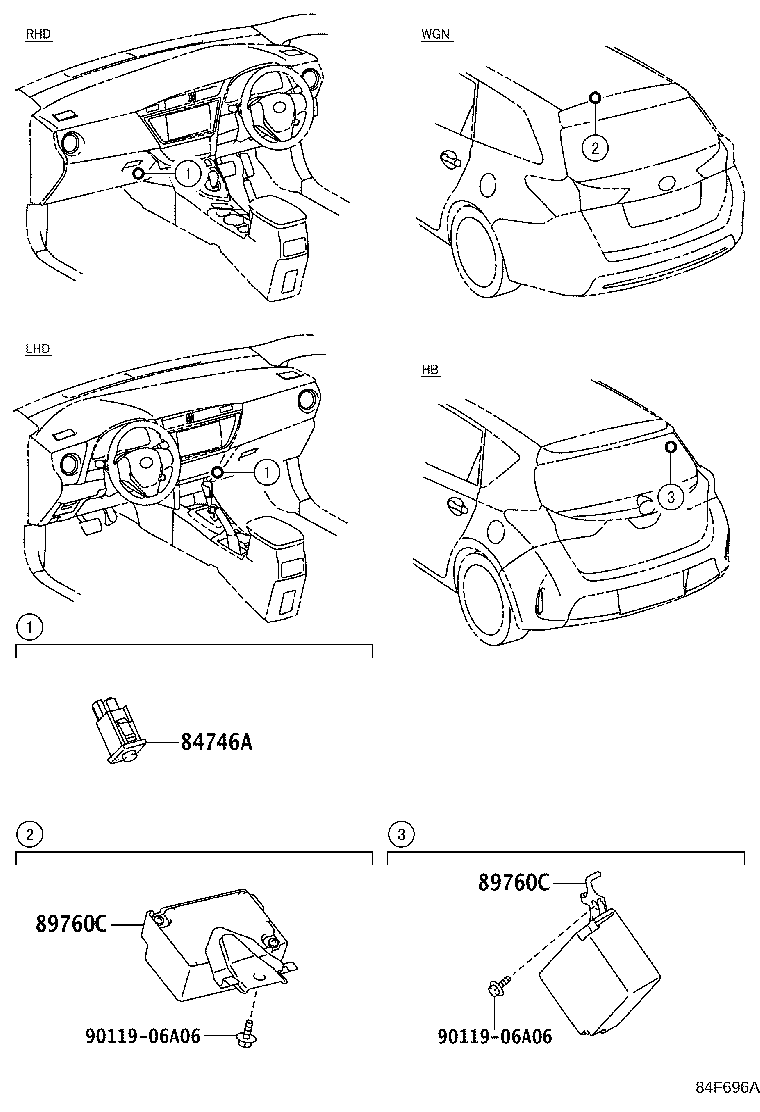 89760-02110 RECEIVER ASSY, TIRE PRESSURE MONITOR product image