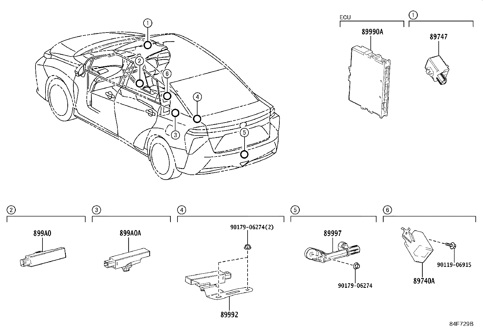89740-62010 RECEIVER ASSY, SMART DOOR CONTROL product image