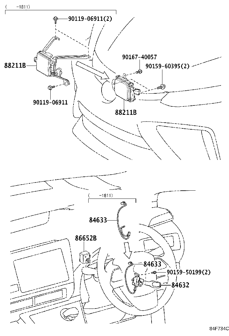 88210-62010 SENSOR ASSY, MILLIMETER WAVE RADAR product image
