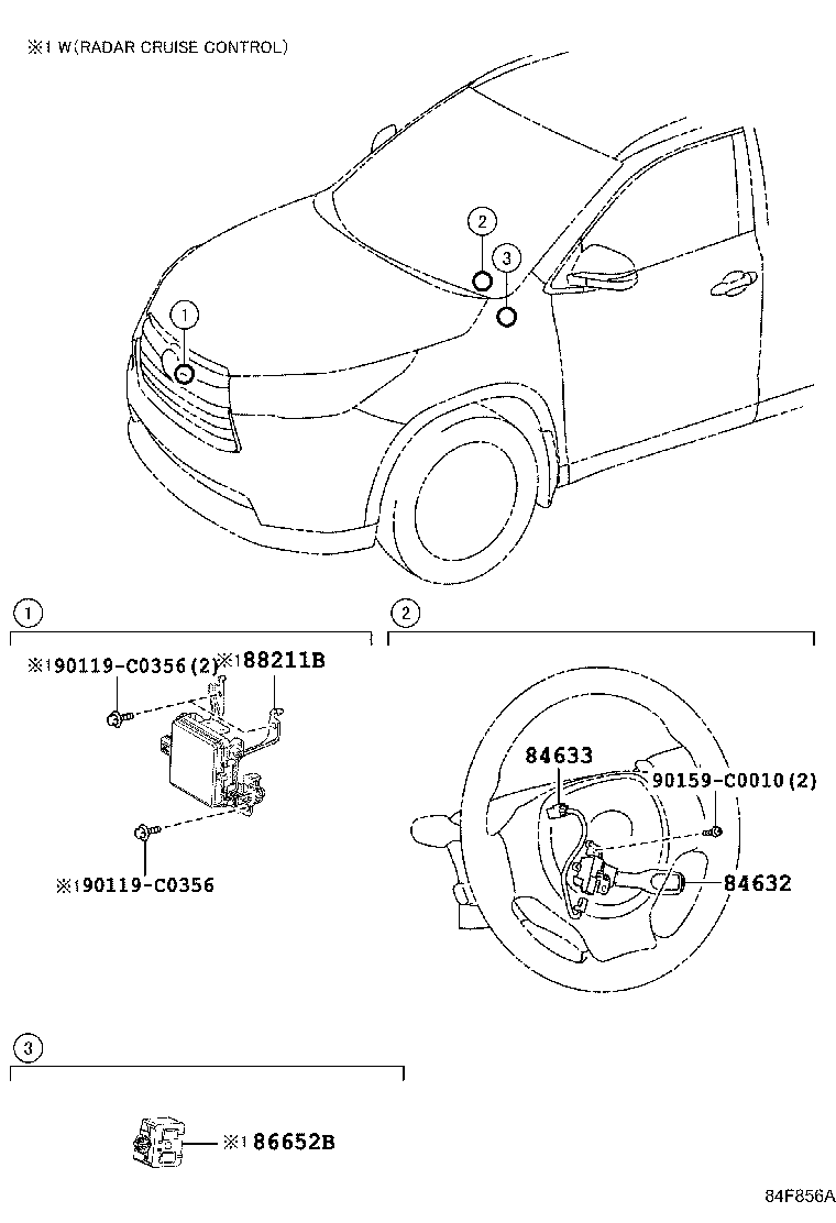 84632-0R020 SWITCH, CRUISE CONTROL MAIN product image
