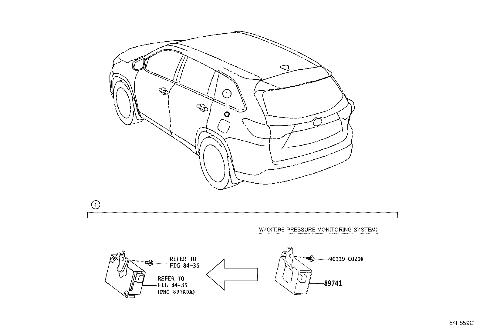 89997-0E070 ANTENNA, ELECTRICAL KEY, NO.2 product image