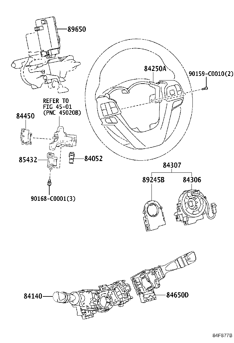 84152-0E031 SWITCH, HEADLAMP LEVELING product image