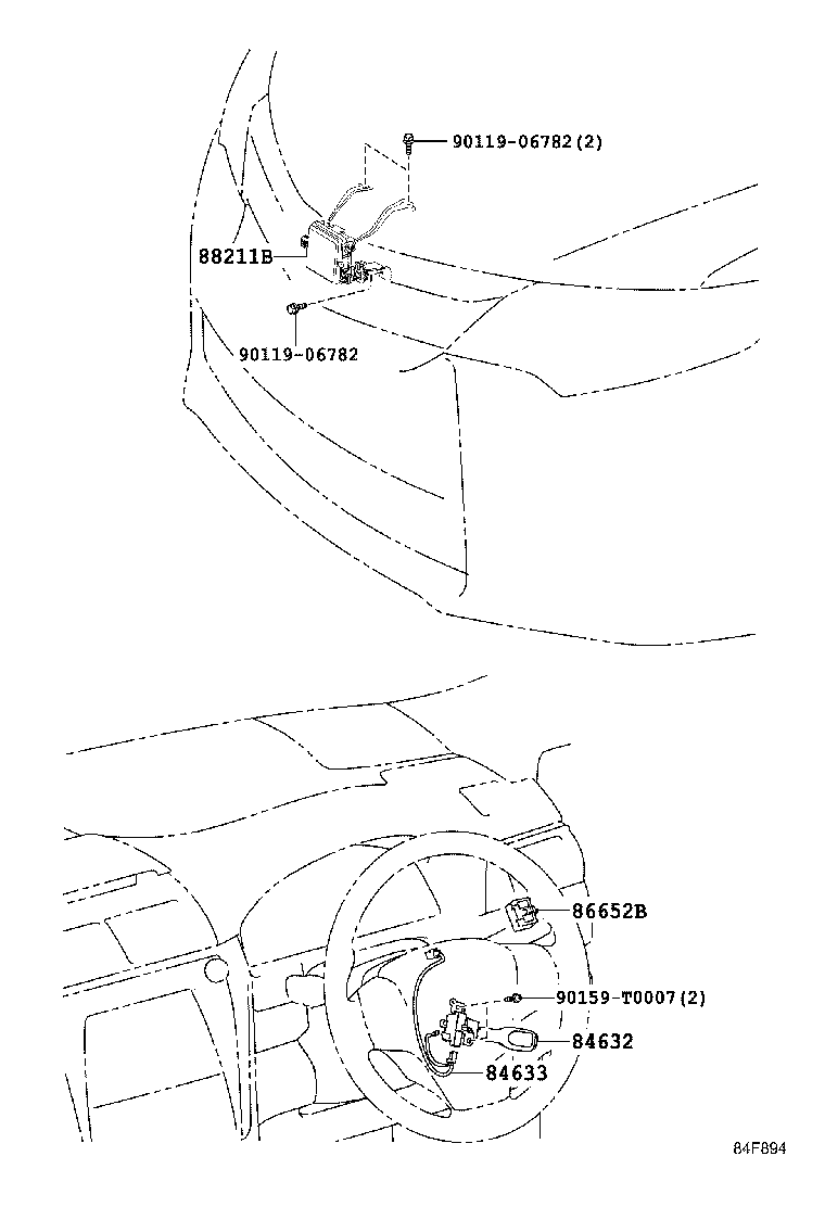 88210-33090 SENSOR ASSY, MILLIMETER WAVE RADAR product image