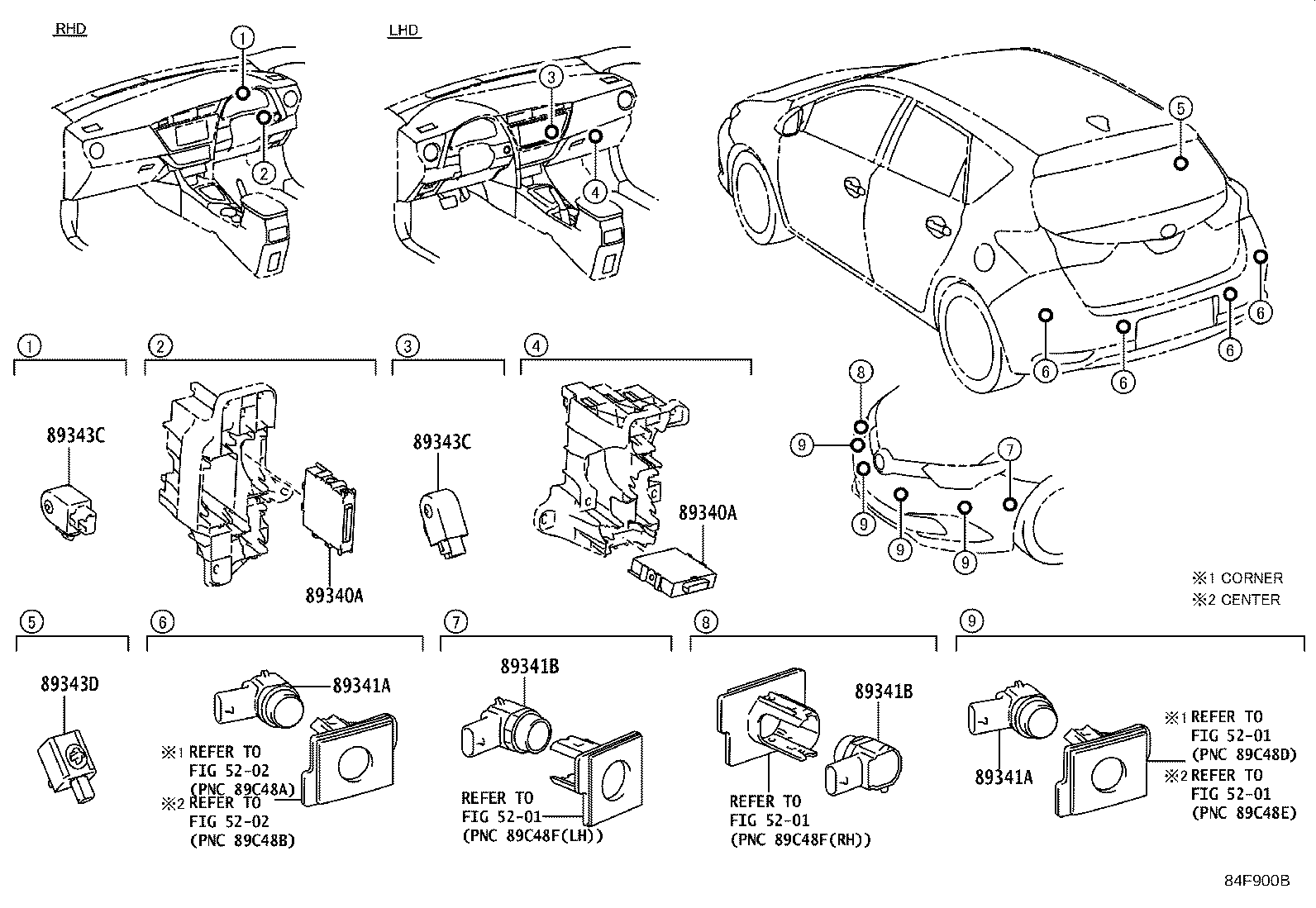 89340-02030 COMPUTER ASSY, CLEARANCE WARNING product image