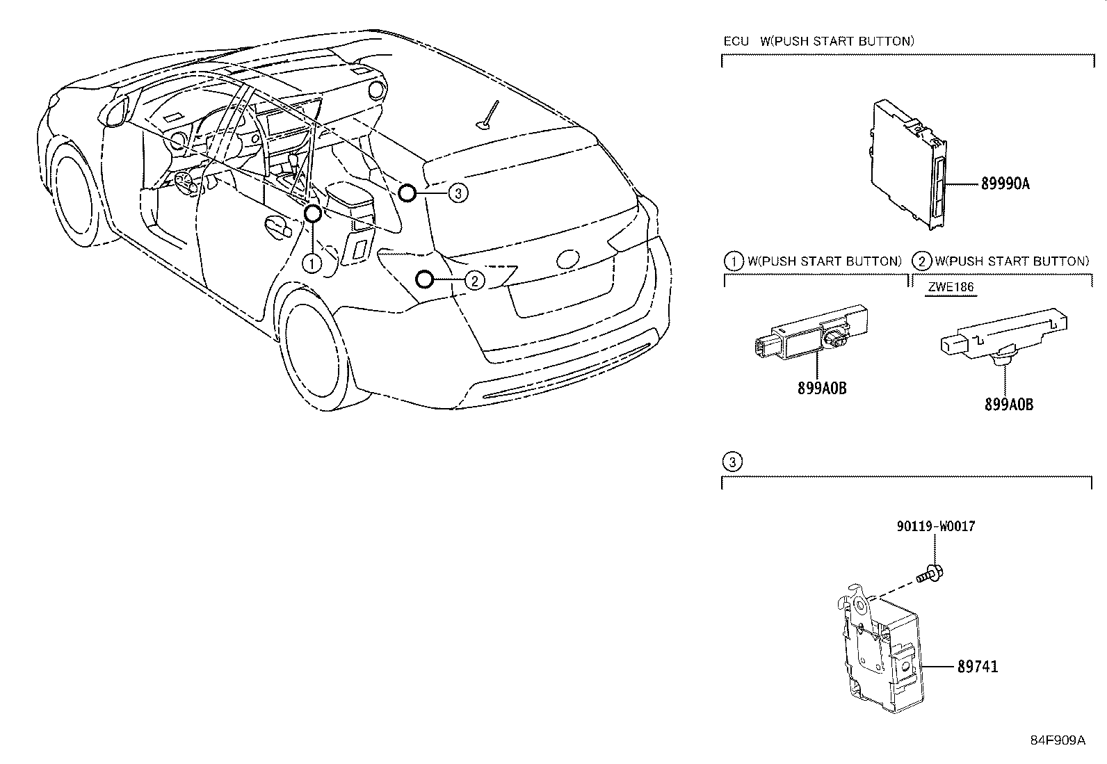 89740-02100 RECEIVER, DOOR CONTROL product image