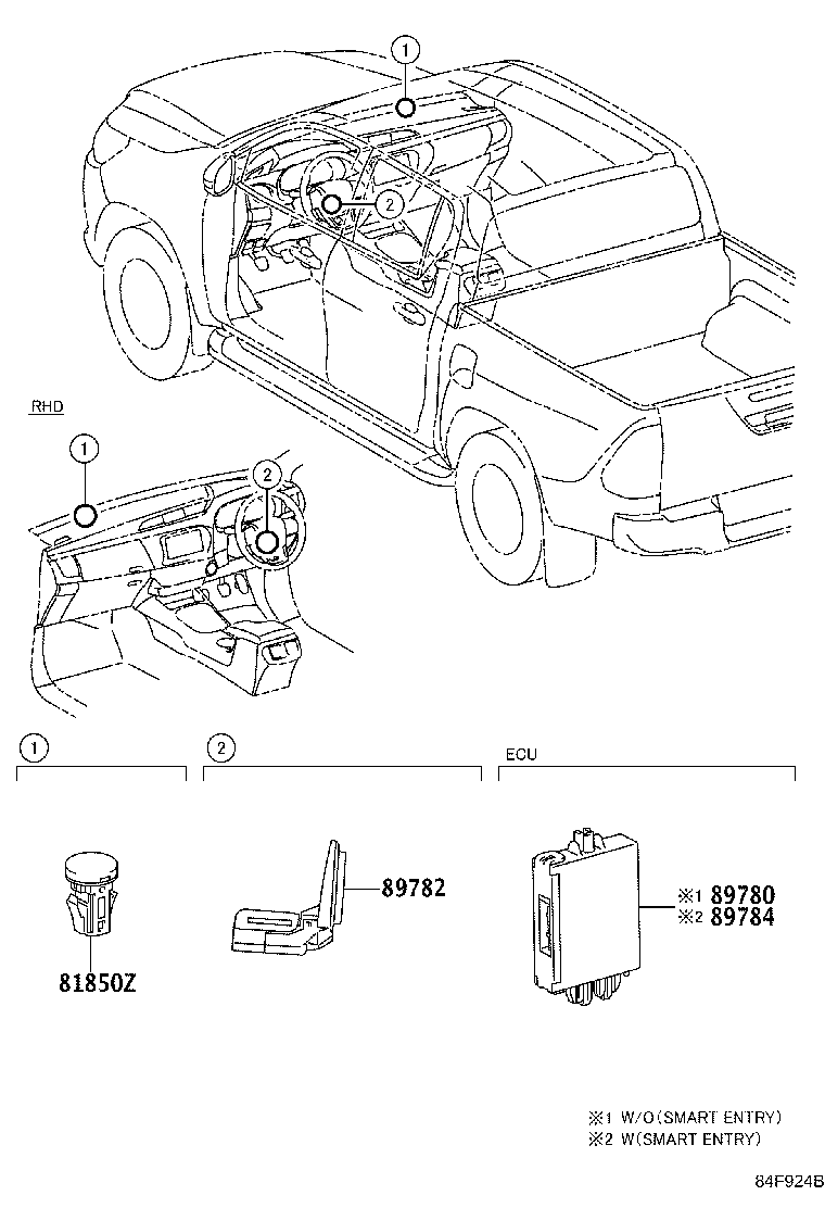 89780-06110 COMPUTER ASSY, TRANSPONDER KEY product image