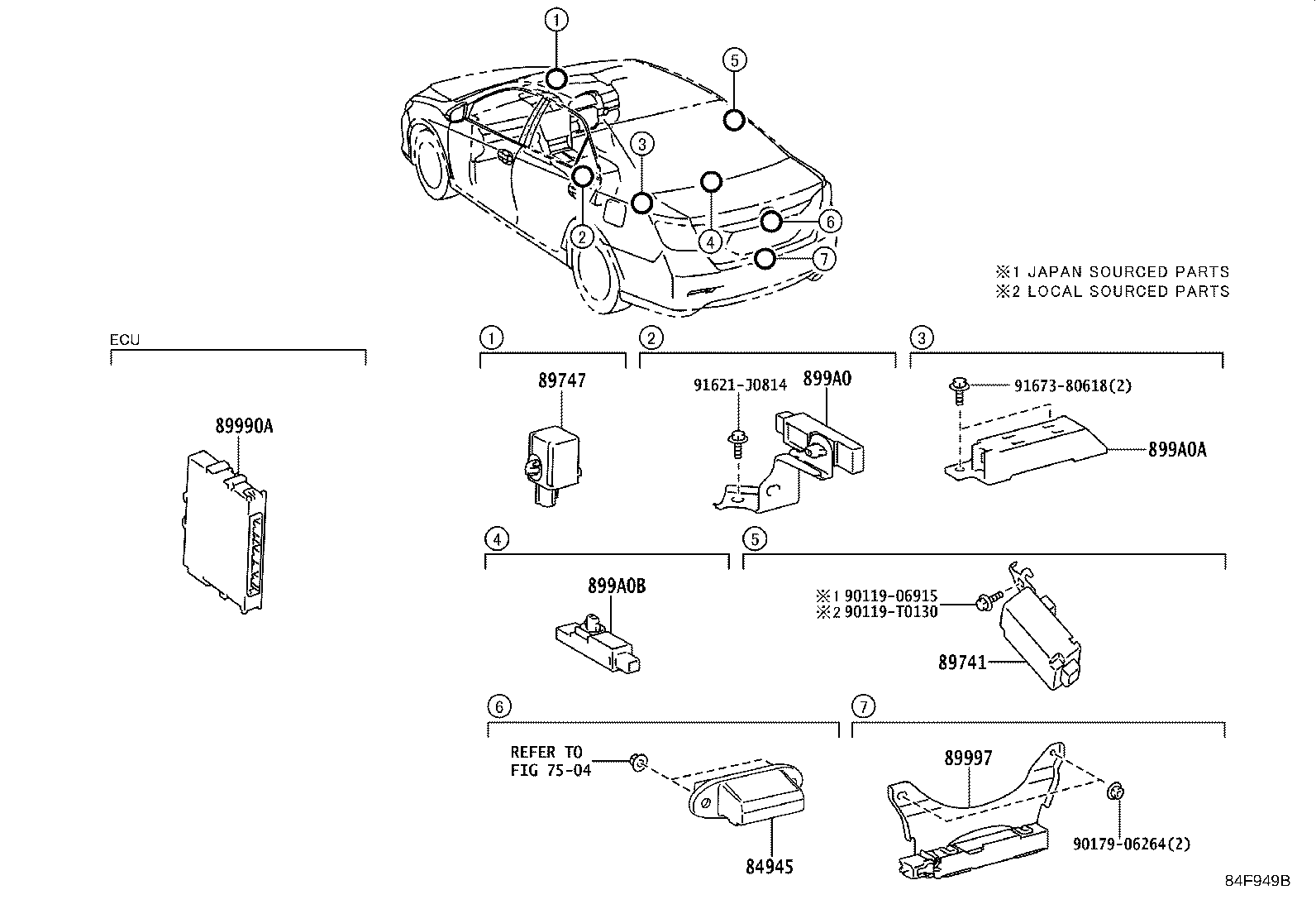 89741-33600 RECEIVER, DOOR CONTROL product image