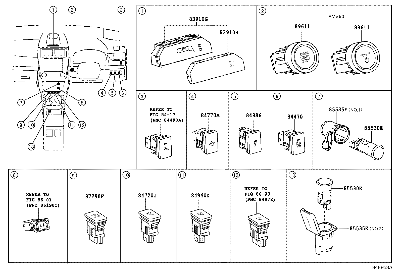 82730-33F42 BLOCK ASSY, INSTRUMENT PANEL JUNCTION product image