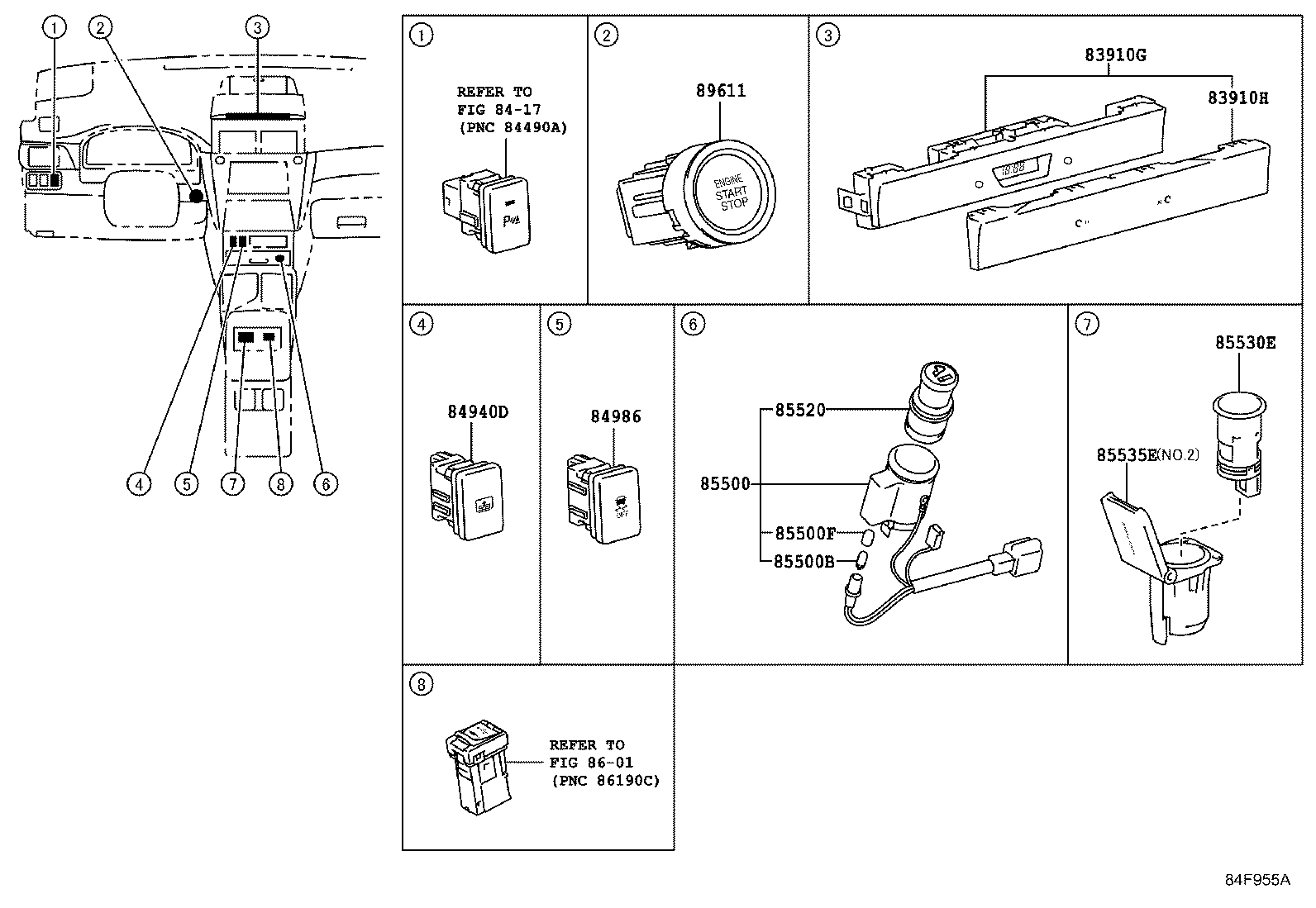 82730-33F42 BLOCK ASSY, INSTRUMENT PANEL JUNCTION product image