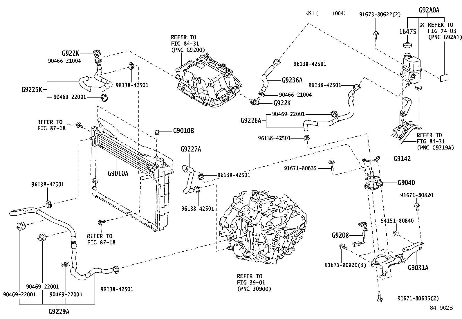 Toyota G9031-47010 BRACKET SUB-ASSY, HV WATER PUMP