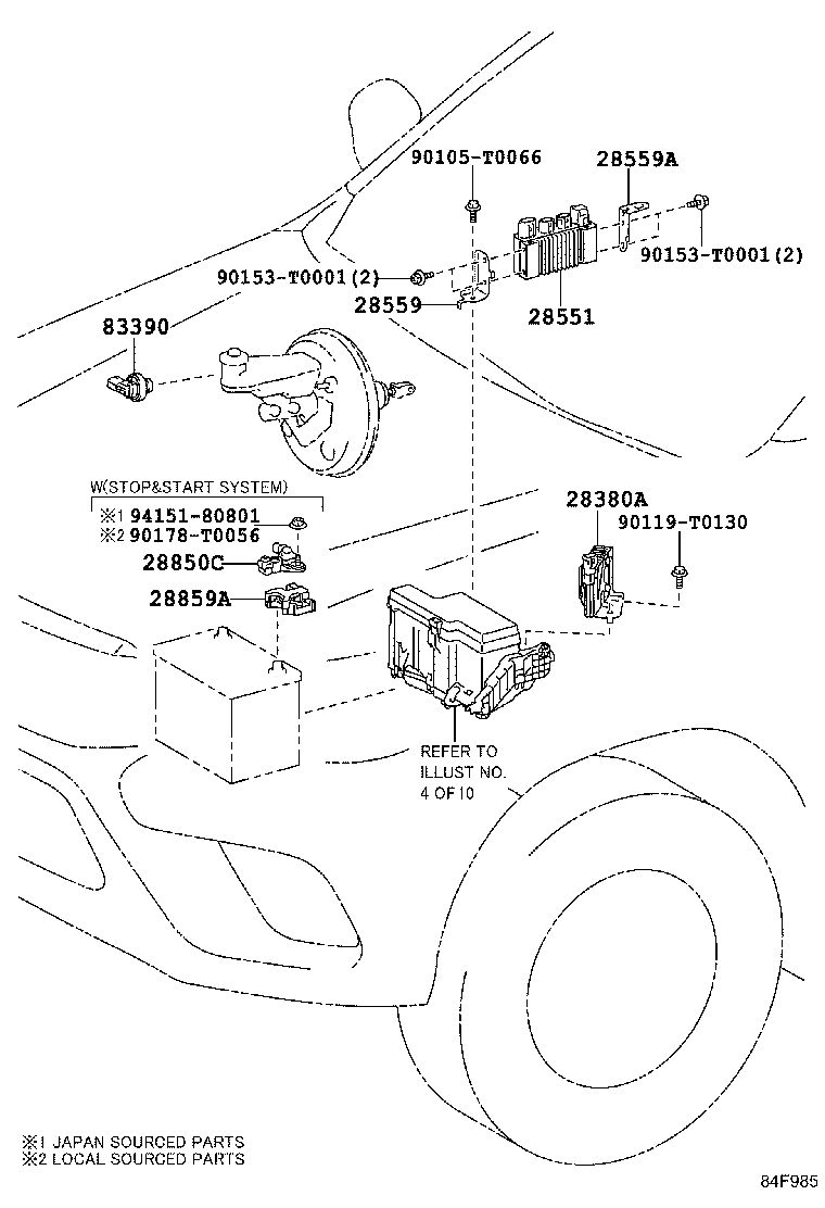 84152-0K090 SWITCH, HEADLAMP LEVELING product image