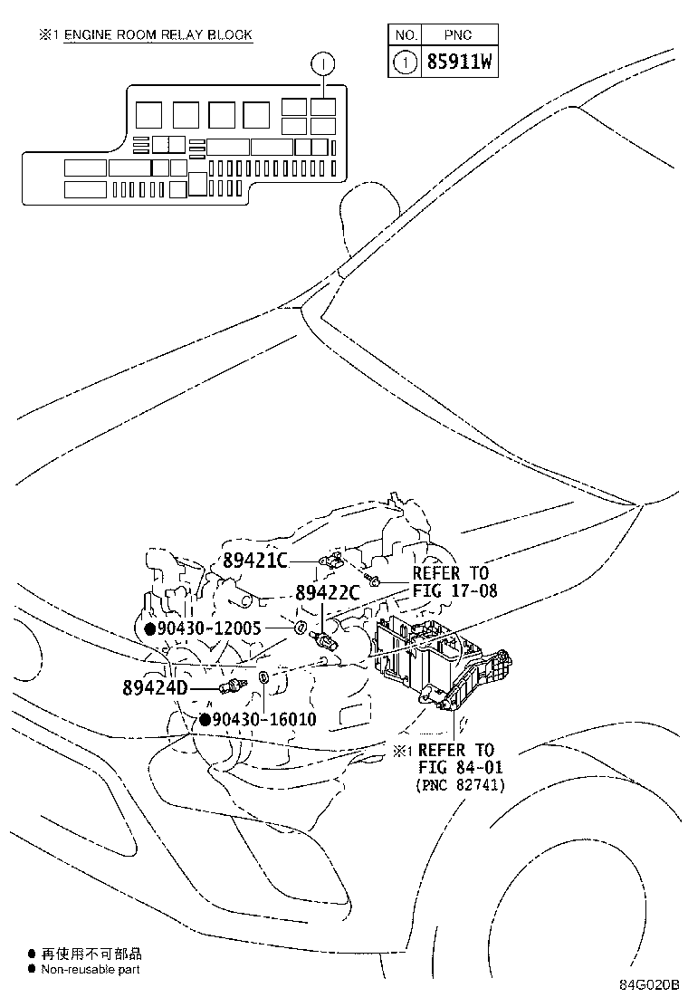 Toyota 89666-0KA30 COMPUTER, ENGINE CONTROL