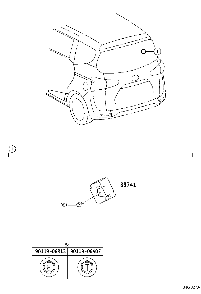 89741-52630 RECEIVER, DOOR CONTROL product image