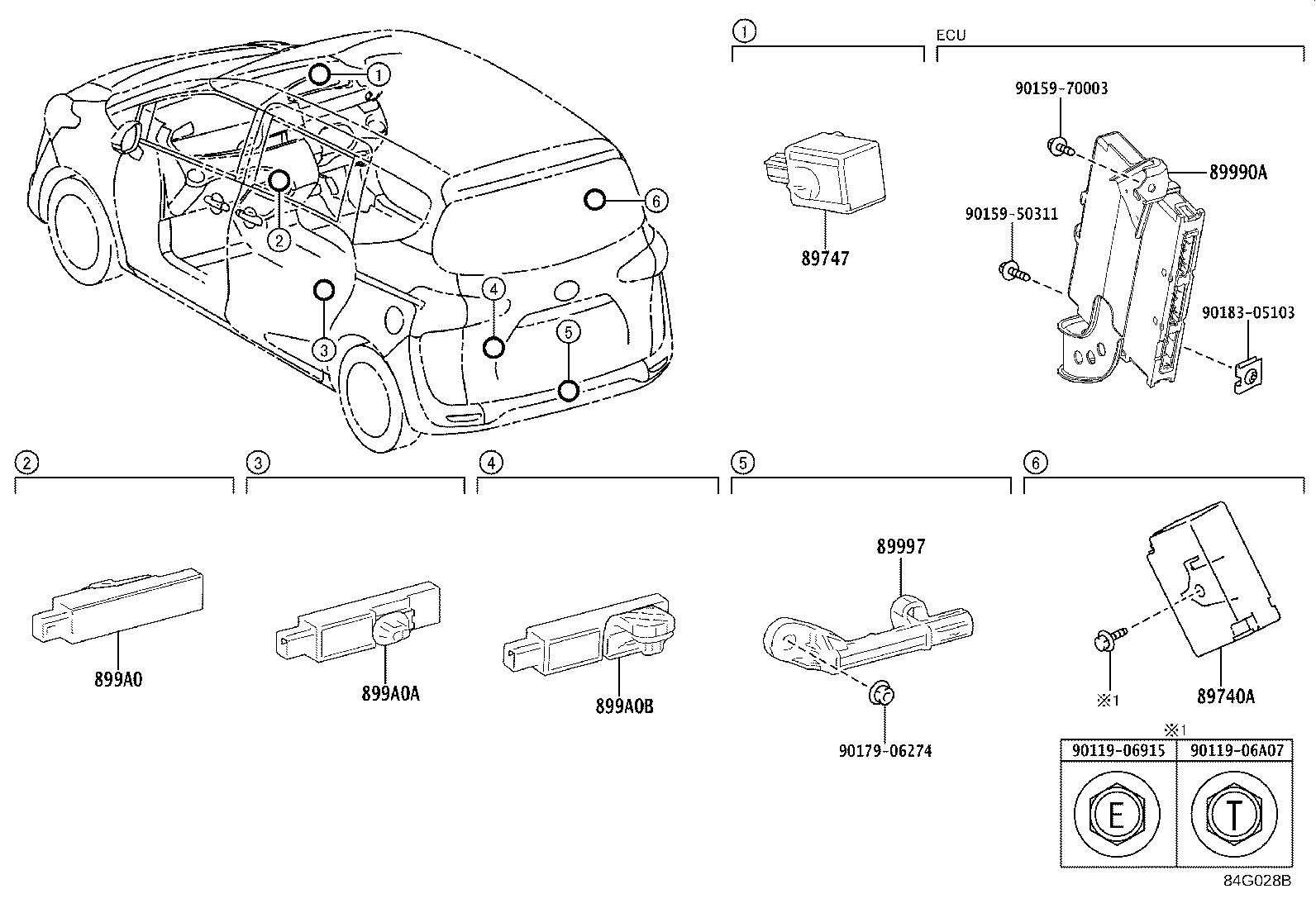 89741-52630 RECEIVER, DOOR CONTROL product image