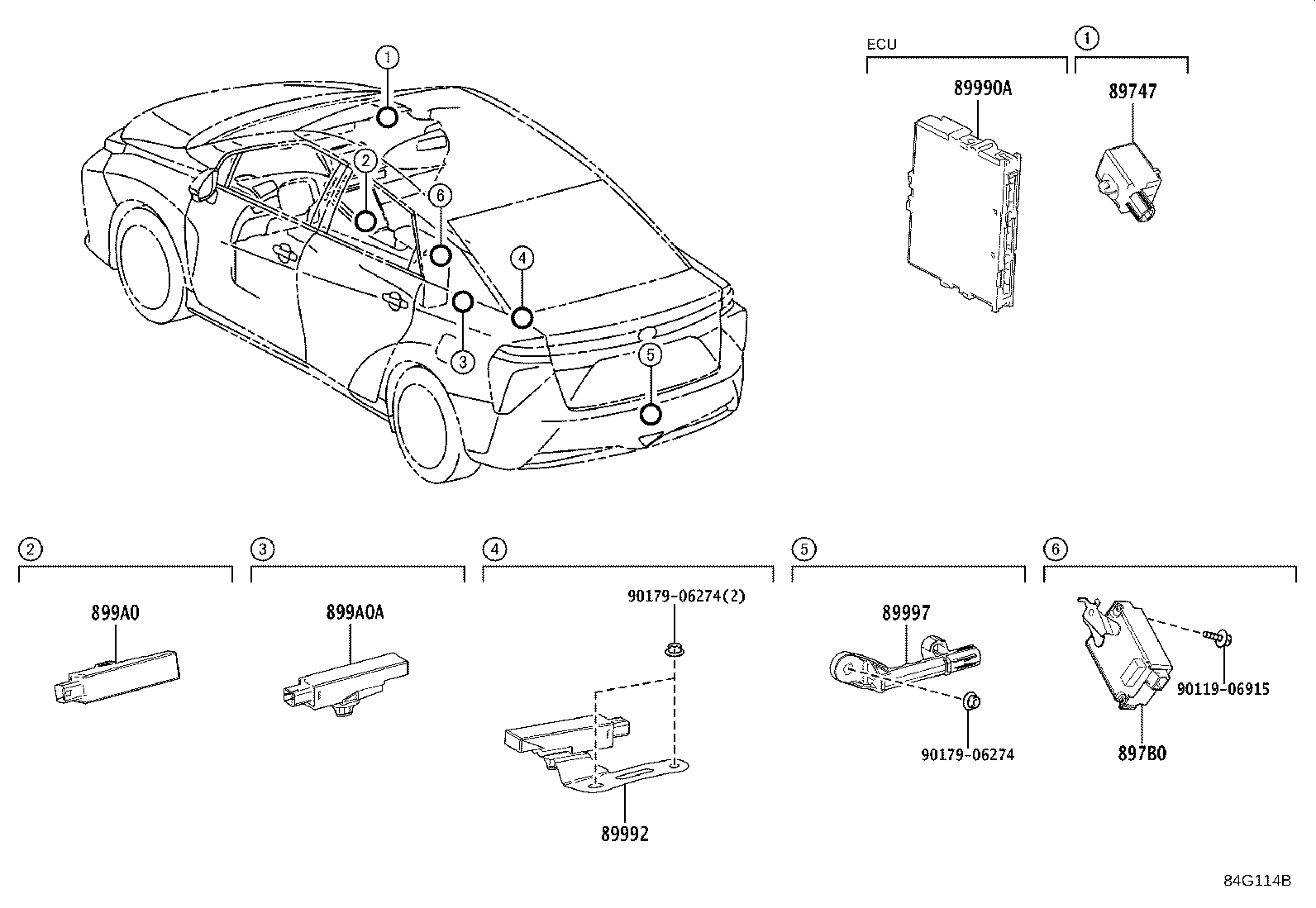 Toyota 89990-62011 COMPUTER ASSY, SMART KEY