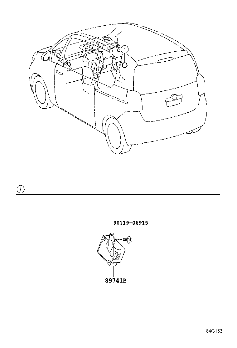 89741-52640 RECEIVER, DOOR CONTROL, NO.2 product image