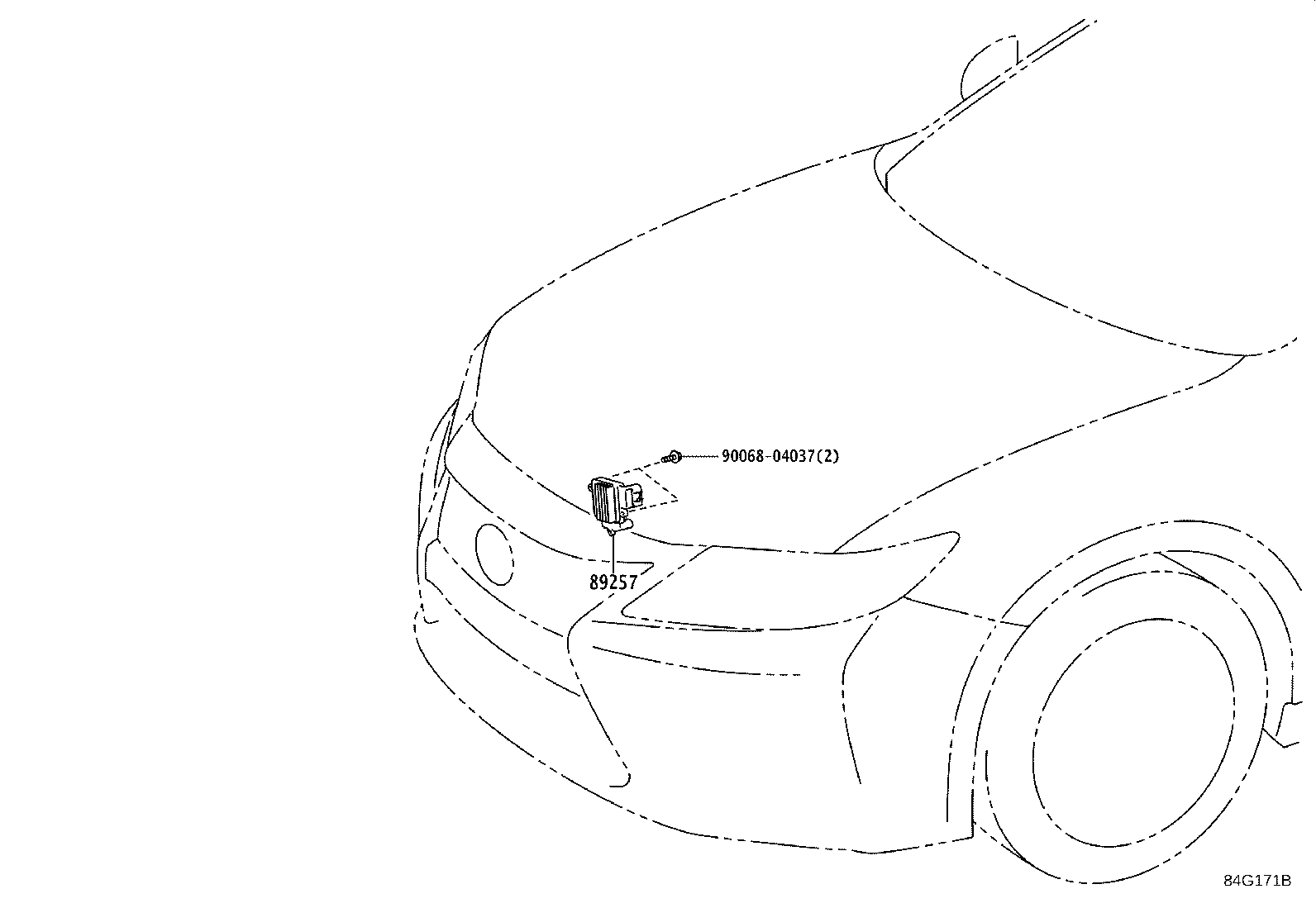 84152-48031 SWITCH, HEADLAMP LEVELING product image