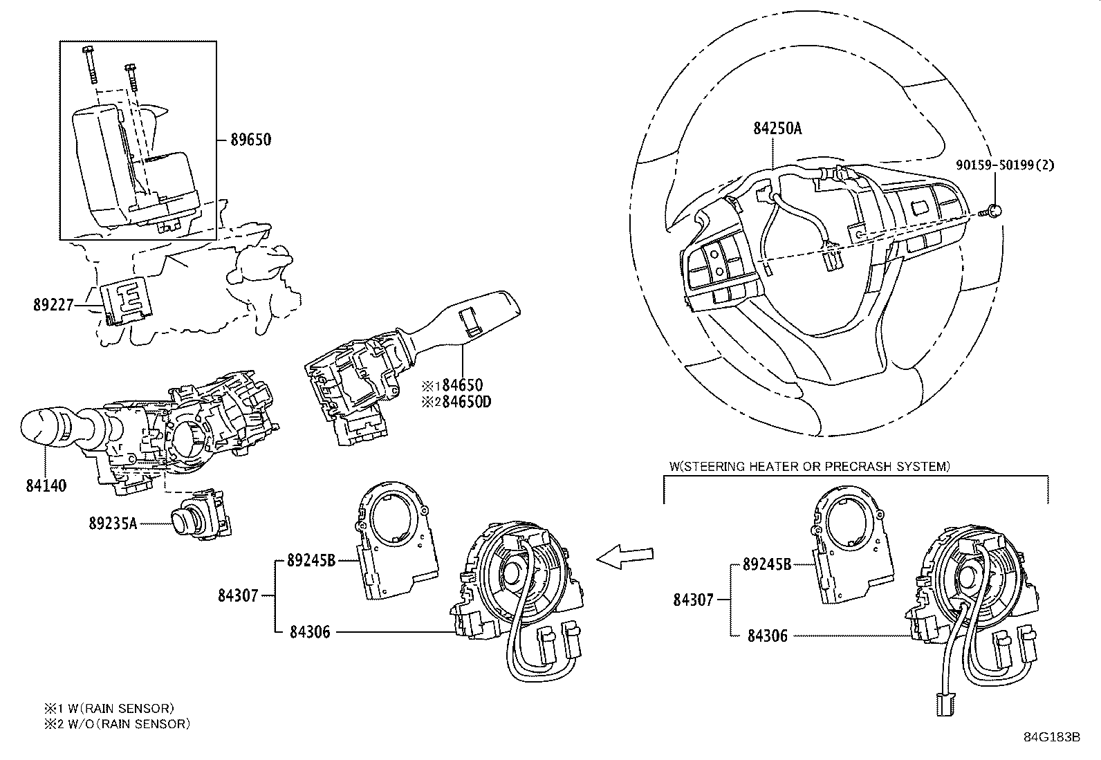 84152-48031 SWITCH, HEADLAMP LEVELING product image