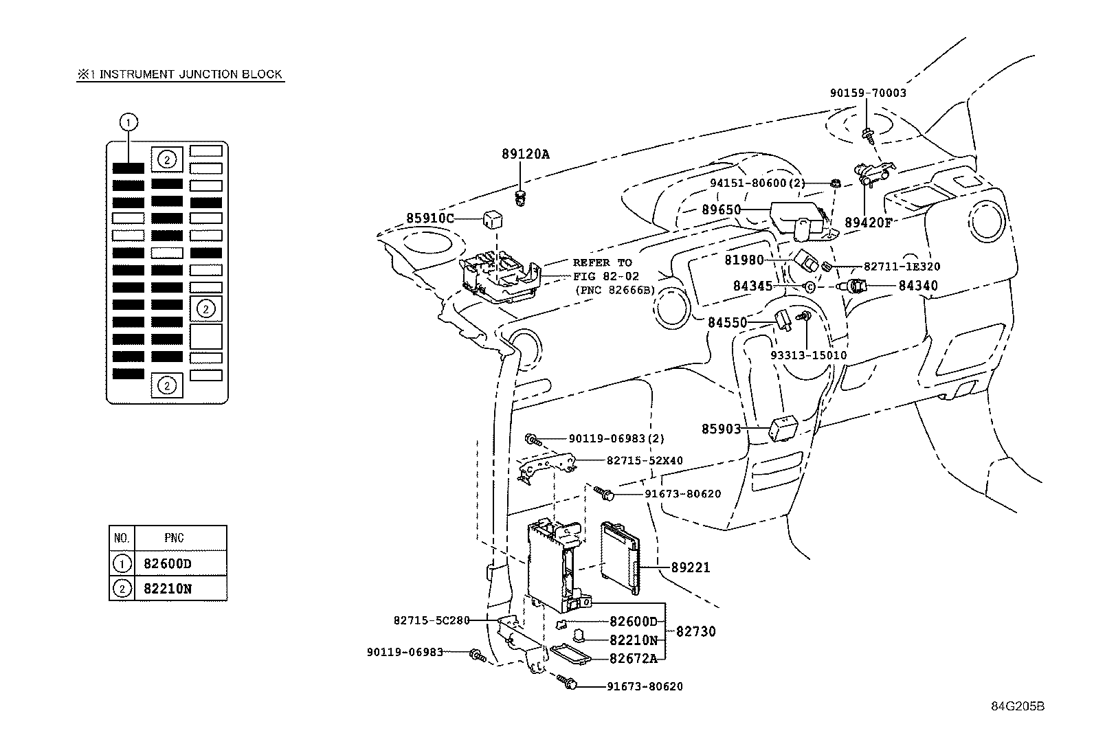 82672-52070 COVER, JUNCTION BLOCK product image