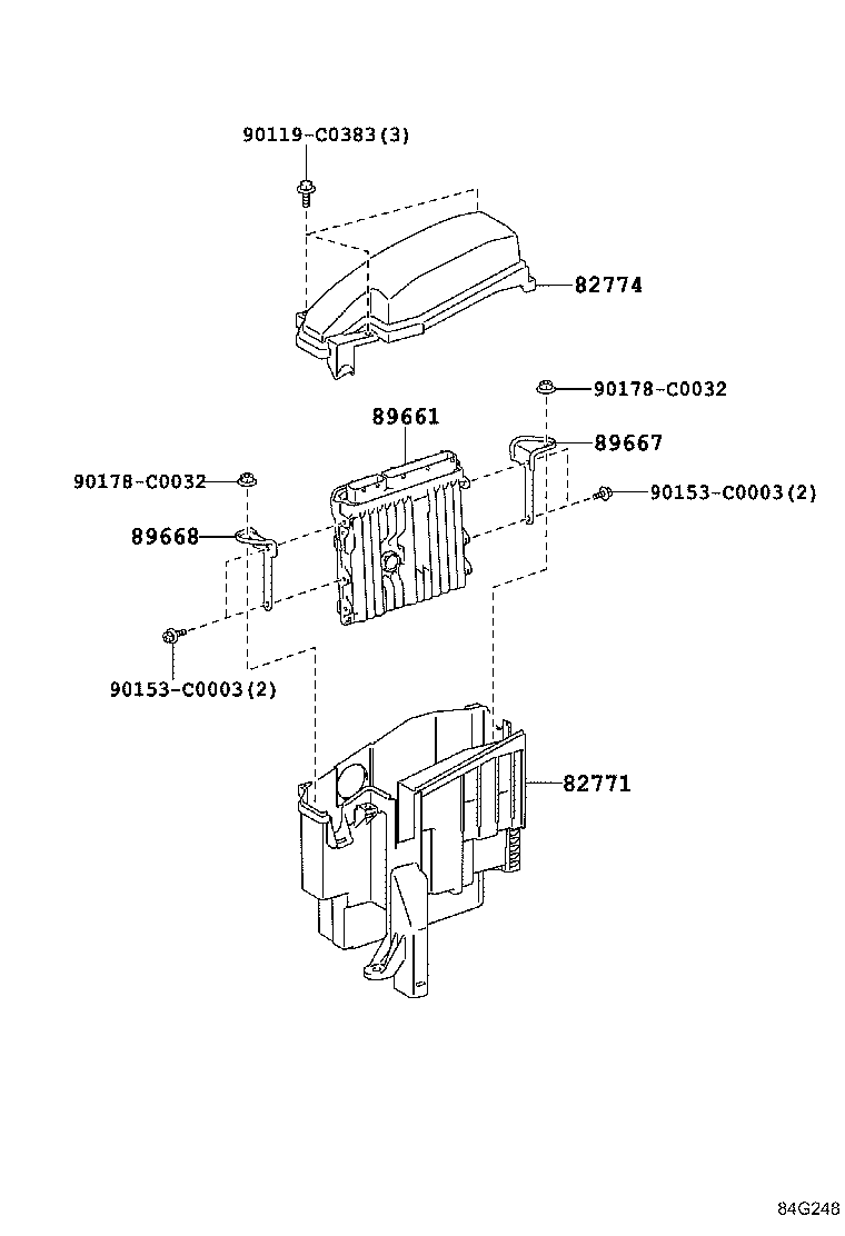 89661-0N160 COMPUTER, ENGINE CONTROL product image
