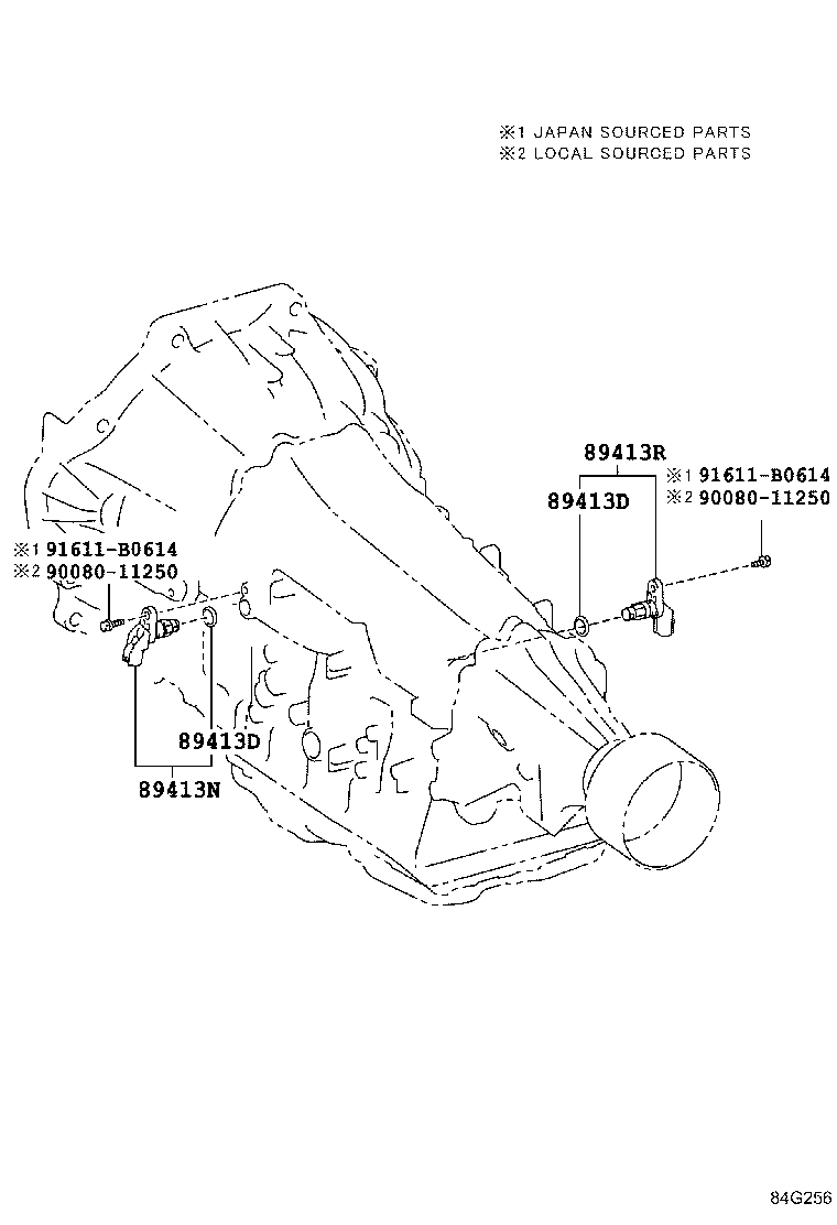 89413-04010 SENSOR, TRANSMISSION REVOLUTION, (NT) product image
