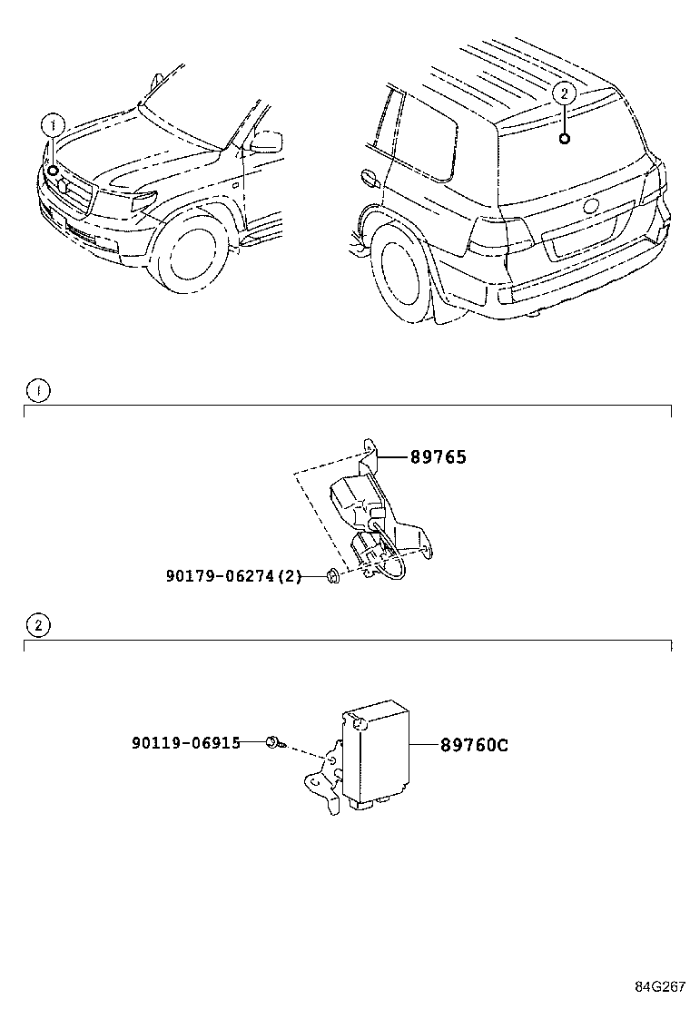 89760-60071 RECEIVER ASSY, TIRE PRESSURE MONITOR product image