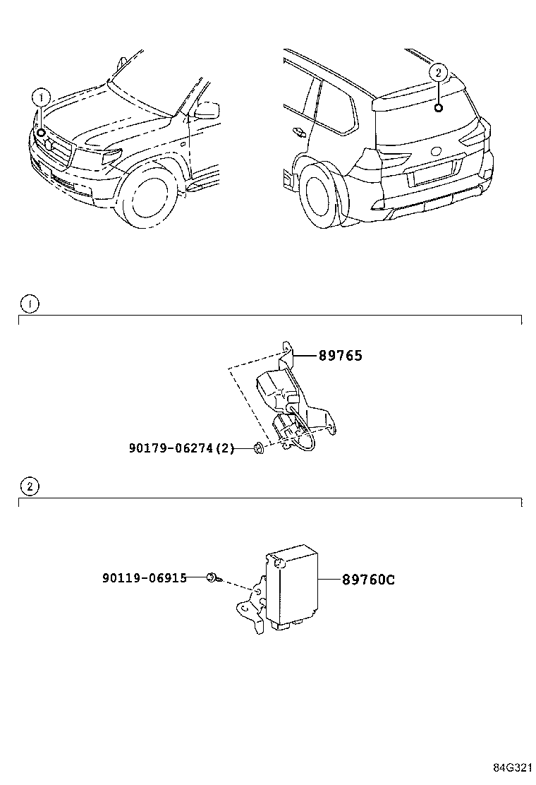89760-60080 RECEIVER ASSY, TIRE PRESSURE MONITOR product image