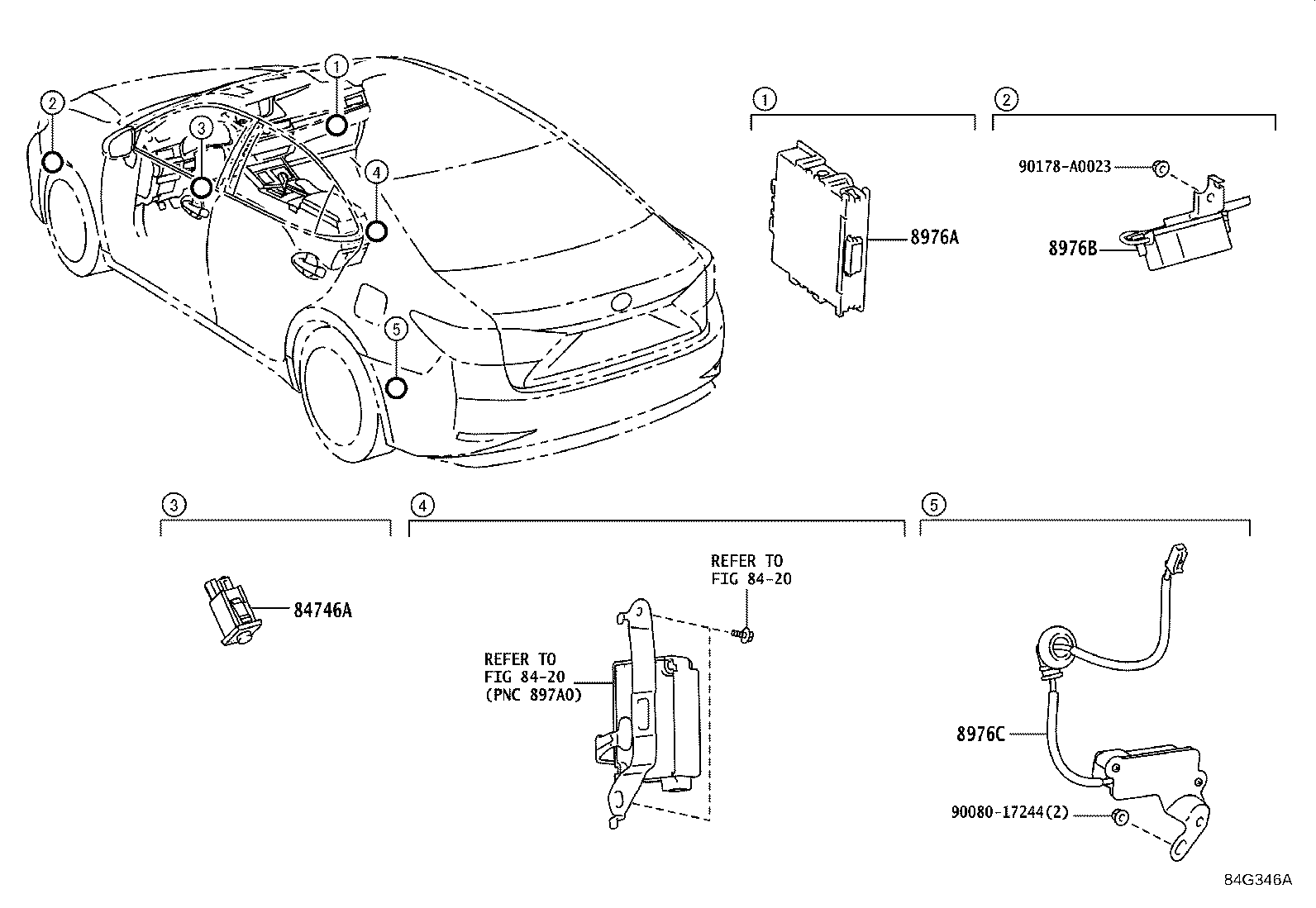 84746-0E010 SWITCH, TIRE PRESSURE WARNING, NO.1 product image