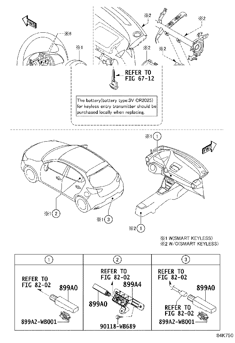 89170-WB007 SENSOR ASSY, AIR BAG product image
