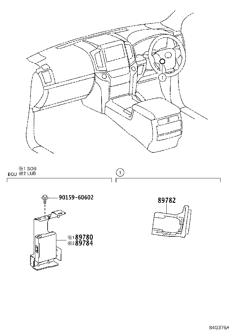 89780-60470 COMPUTER ASSY, TRANSPONDER KEY product image