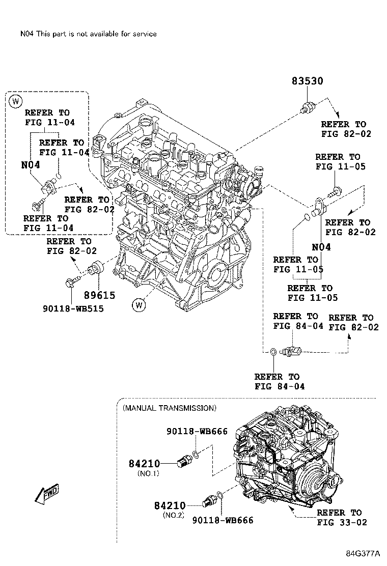 Toyota 90118-WB766 RELAY ASSY, STARTER