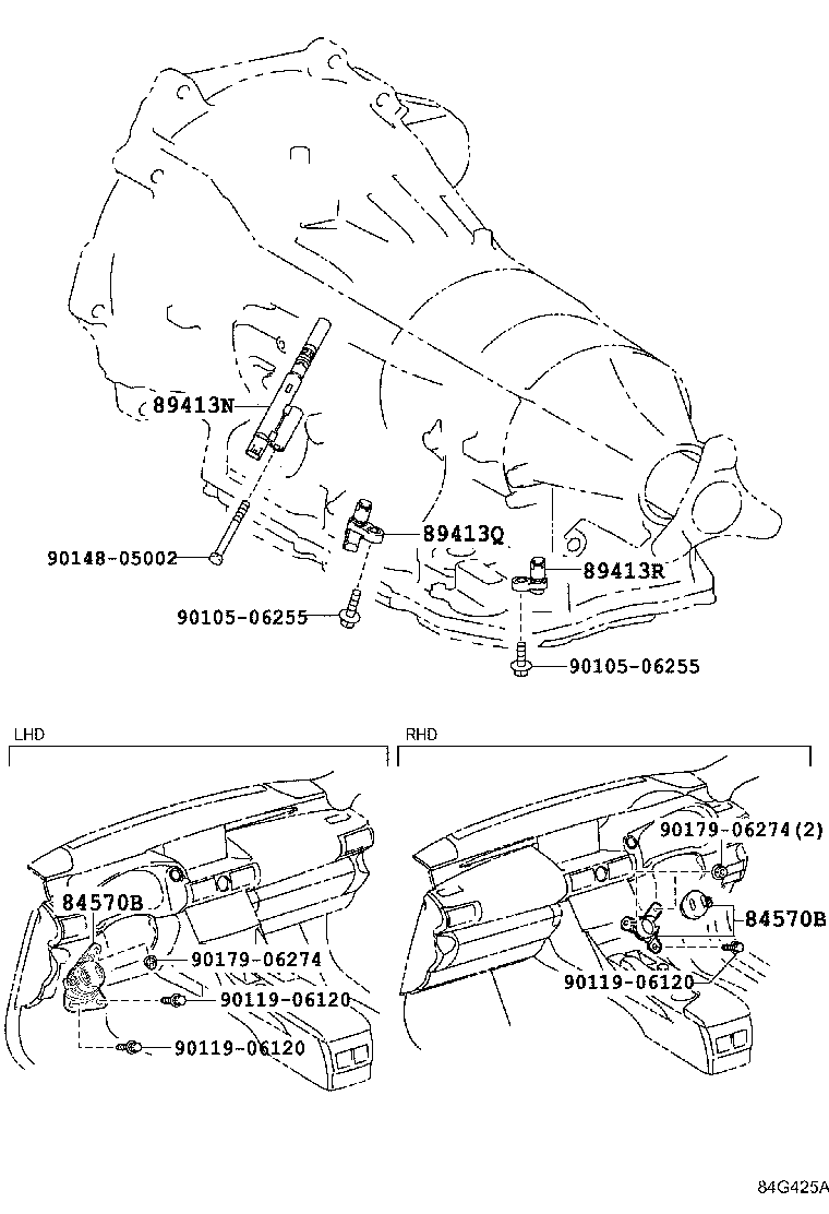 89413-0C010 SENSOR, TRANSMISSION REVOLUTION, (NT) product image