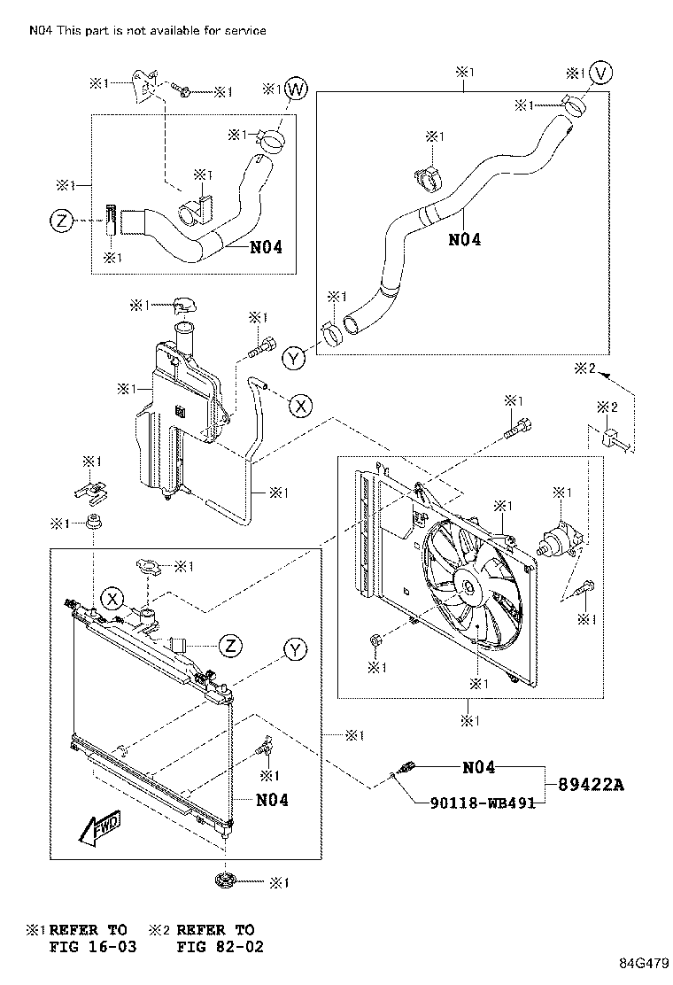 84319-WB008 HOUSING, STEERING WHEEL SWITCH product image