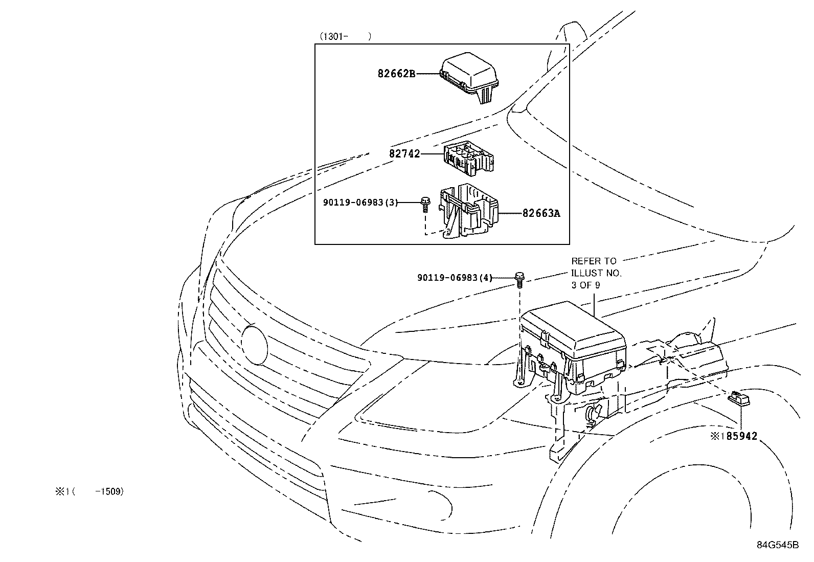 84720-60152 SWITCH ASSY, PATTERN SELECT, NO.1 product image