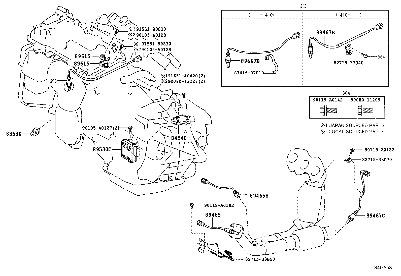 82720-07110 BLOCK ASSY, ENGINE ROOM JUNCTION product image