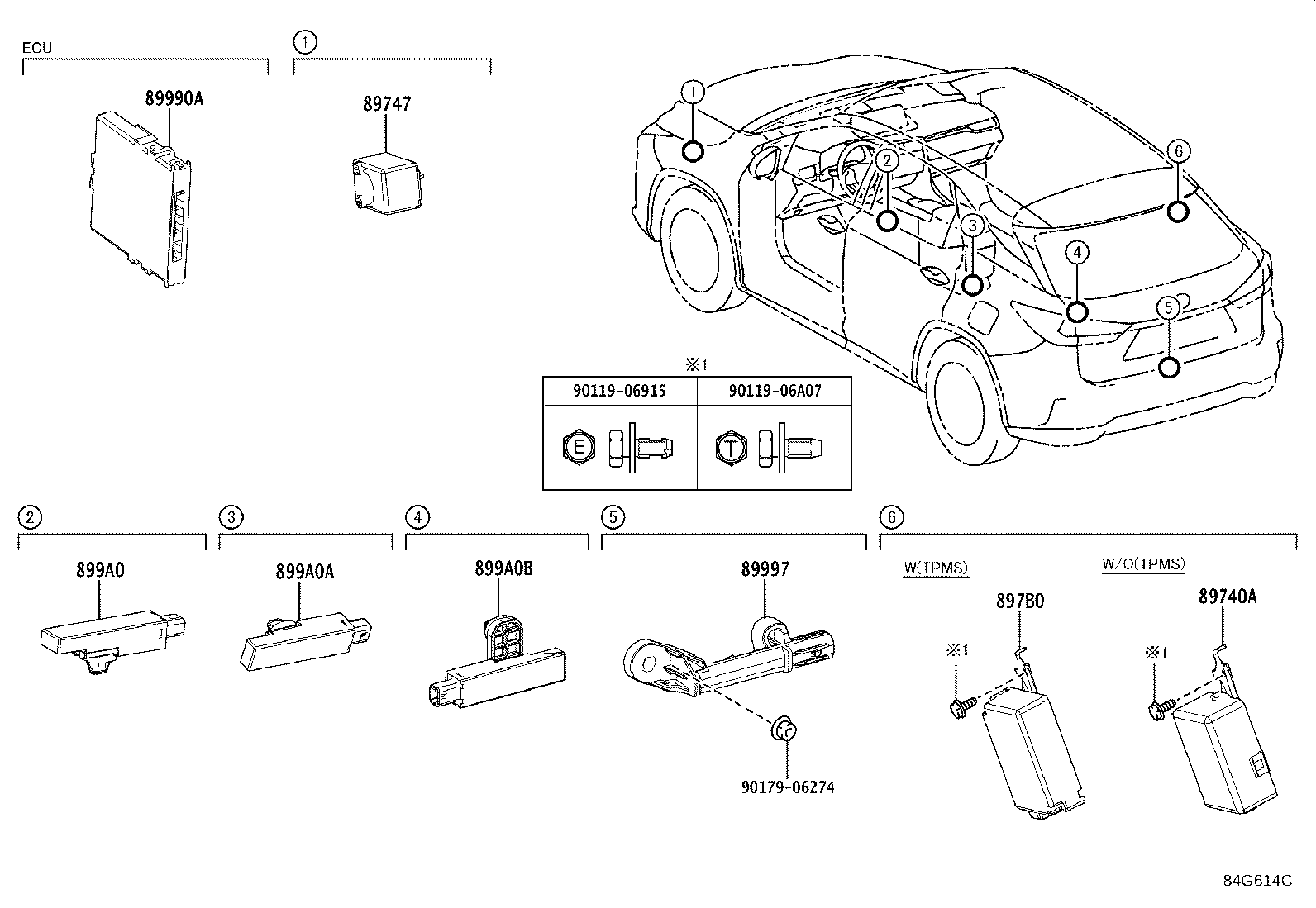 Toyota 89990-48680 COMPUTER ASSY, SMART KEY