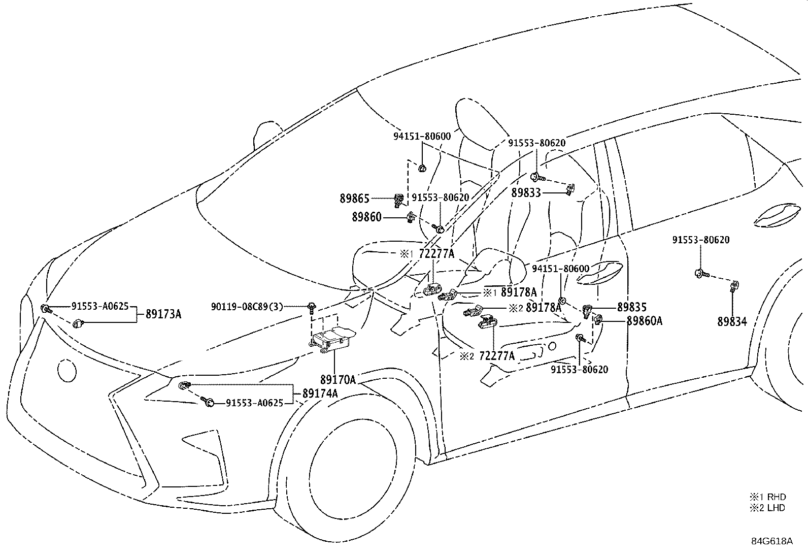 89170-48A40 COMPUTER ASSY, AIR BAG product image