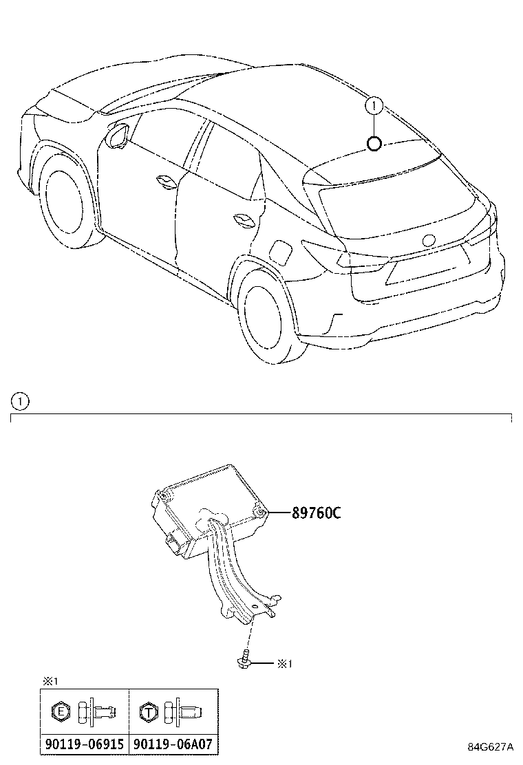 89760-48151 RECEIVER ASSY, TIRE PRESSURE MONITOR product image