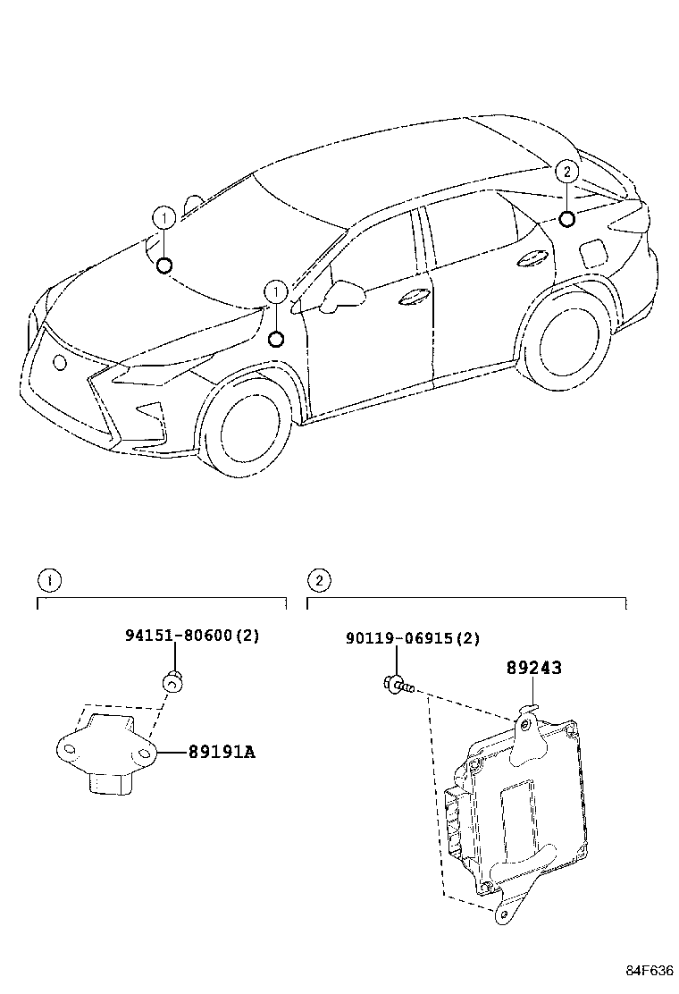 89243-48020 COMPUTER, ABSORBER CONTROL product image