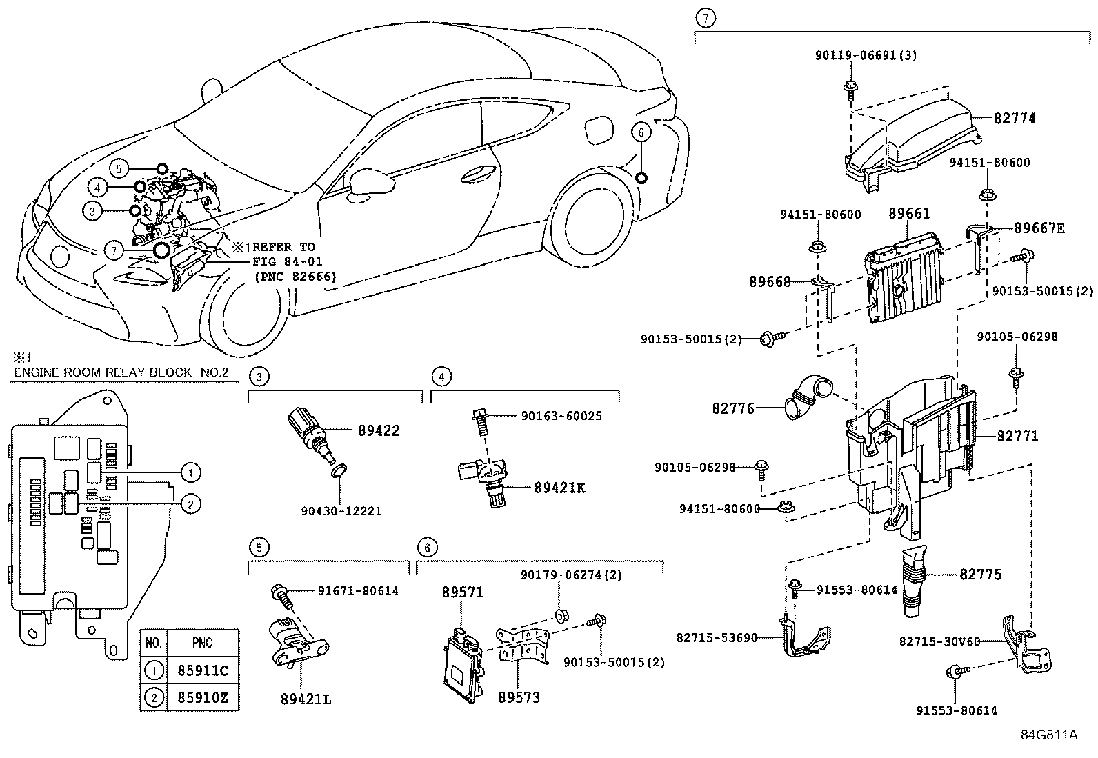89669-24010 BRACKET, ENGINE CONTROL COMPUTER, NO.3 product image