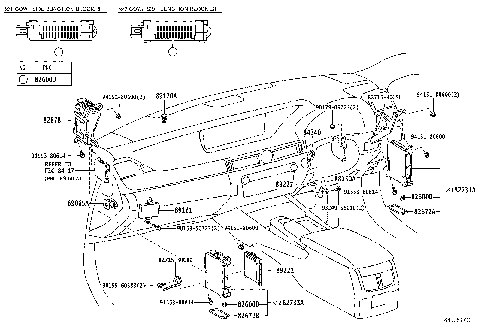 89539-30170 BRACKET, COMPUTER product image