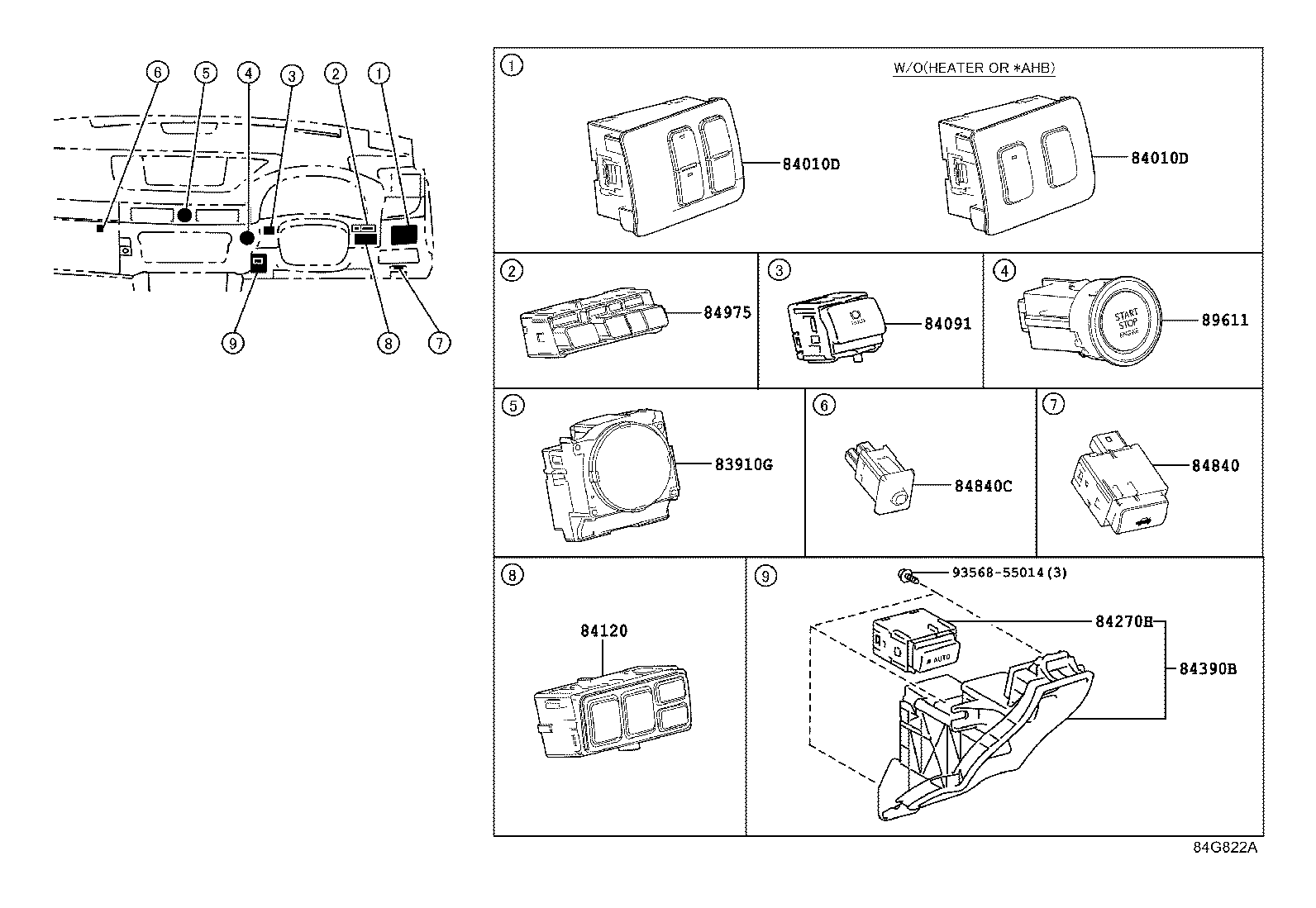 89539-30170 BRACKET, COMPUTER product image